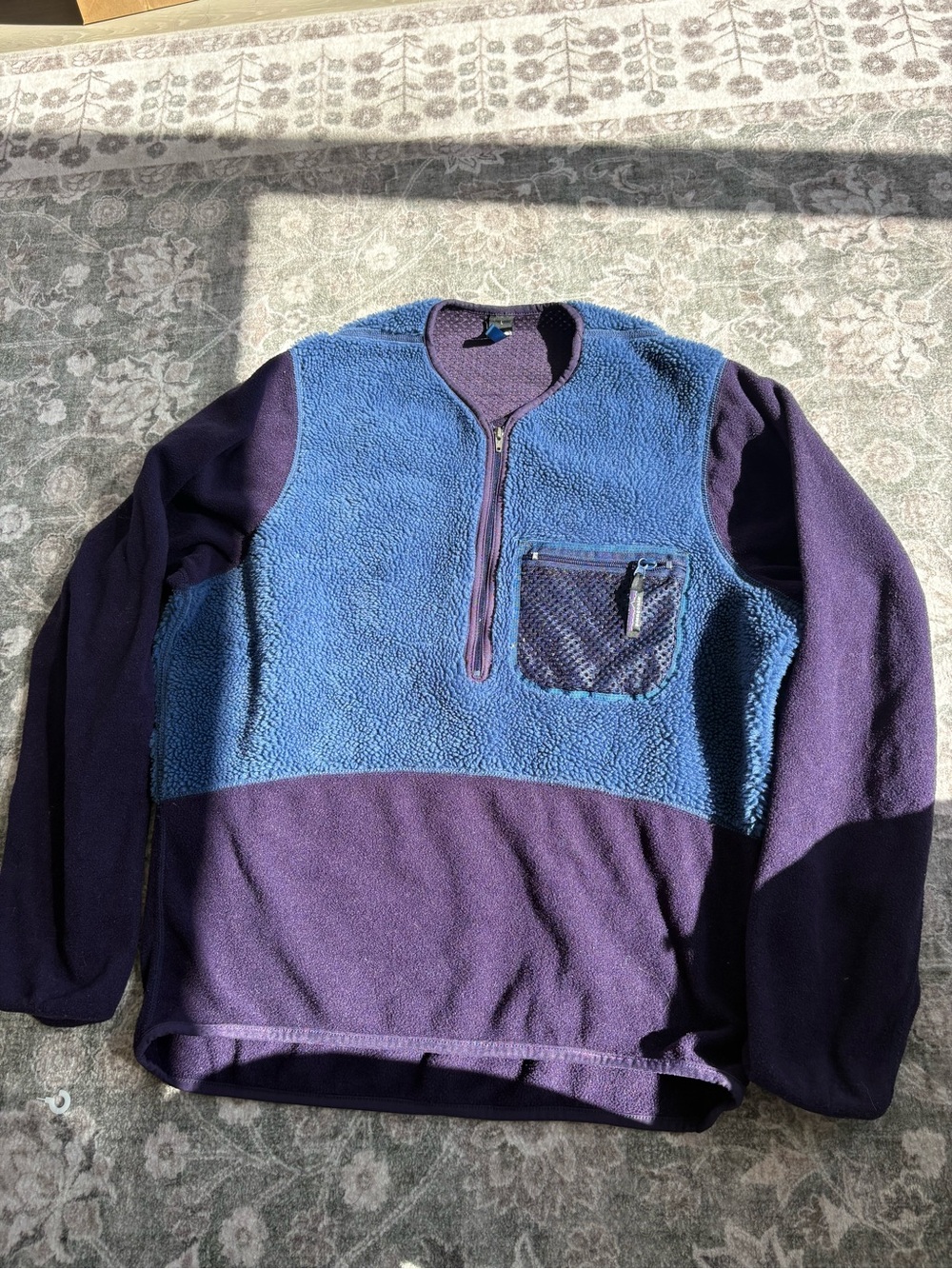 Vintage Patagonia Men s Kayaking Half Zip Deep Pile Fleece